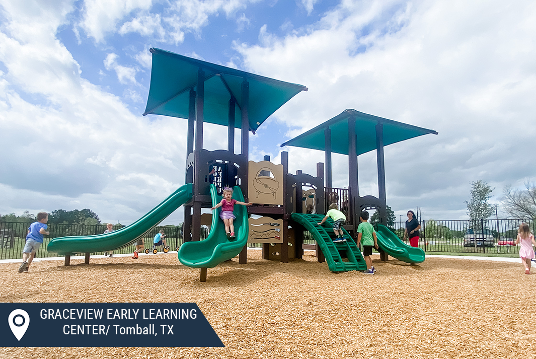 Commercial playground by Kraftsman in Kinnedale, TX