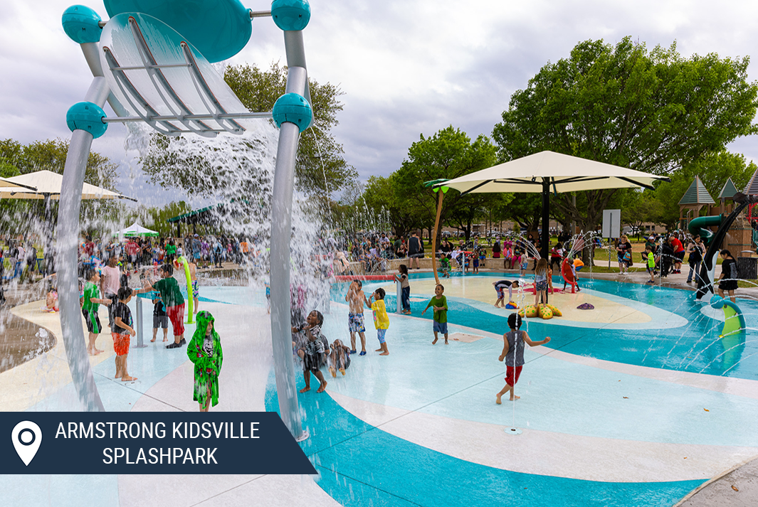 Splashpark at Armstrong Kidsville SplashPark by Kraftsman in Duncanville, TX